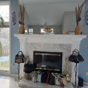 Elegant Black and Brown Women's Handbag